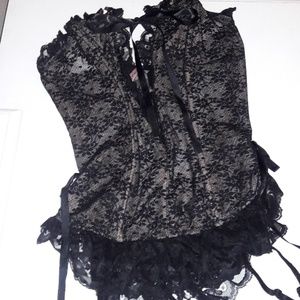 Black Lace Corset
